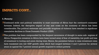 Strife Problems Conflicts in Africa and the consequenseswk 8.pptx