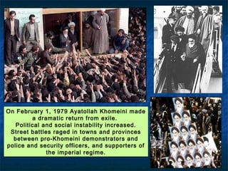 Triumphant Muslim Clerics & IranianTriumphant Muslim Clerics & Iranian
SoldiersSoldiers
Q8
A theocracy is created!A theocracy is created!
 