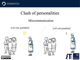Clash of personalities
Miscommunication
Let's eat, grandma! Let's eat grandma!
!
 