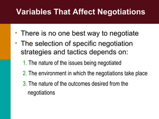 Conflicts negotiation in an organizational performance. | PPT