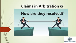 Claims in Arbitration &
How are they resolved?
 