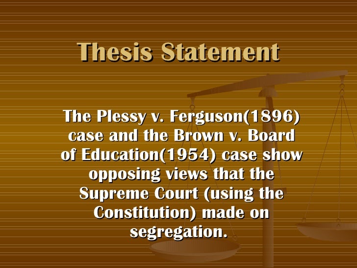 Thesis statement on the constitution