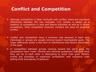 Conflicts, stress and communication within groups | PPTX