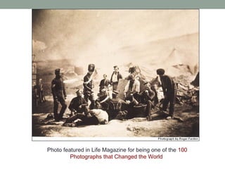 Photo featured in Life Magazine for being one of the 100
Photographs that Changed the World
 