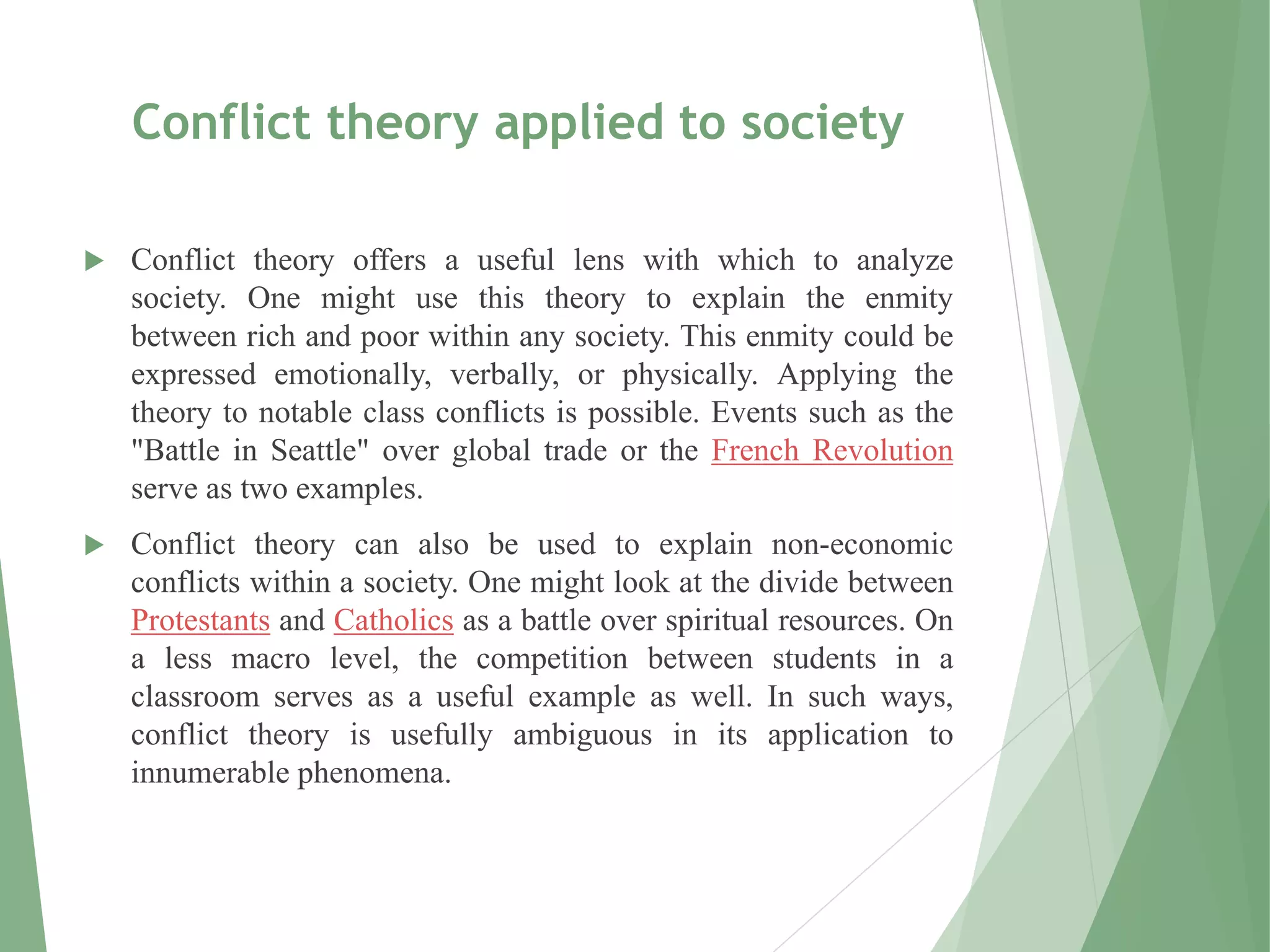 Conflict theory | PPTX