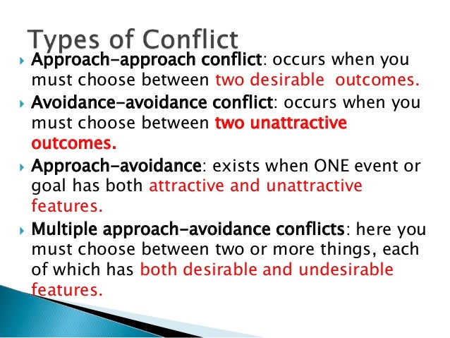 approach avoidance conflict definition