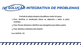 (4) SOLUÇÃO INTEGRATIVA DE PROBLEMAS
 