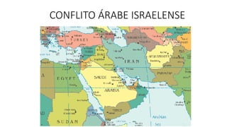 CONFLITO ÁRABE ISRAELENSE
 