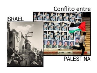 Conflito entre
PALESTINA
ISRAEL
 
