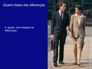 Quatro fases das diferenças 4. Iguais, com respeito às diferenças. 