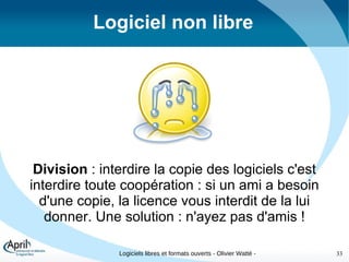 Des logiciels libres Idées reçues... 