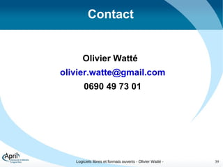 Termes et expressions à éviter " Logiciel commercial " : n'est pas un synonyme de " logiciel non libre " " Open source " : préférez " Logiciel Libre " " Donner un logiciel libre " : préférez " Distribuer un logiciel libre " " Propriété Intellectuelle " : n'a pas de sens car cela recouvre de nombreuses notions juridiques 