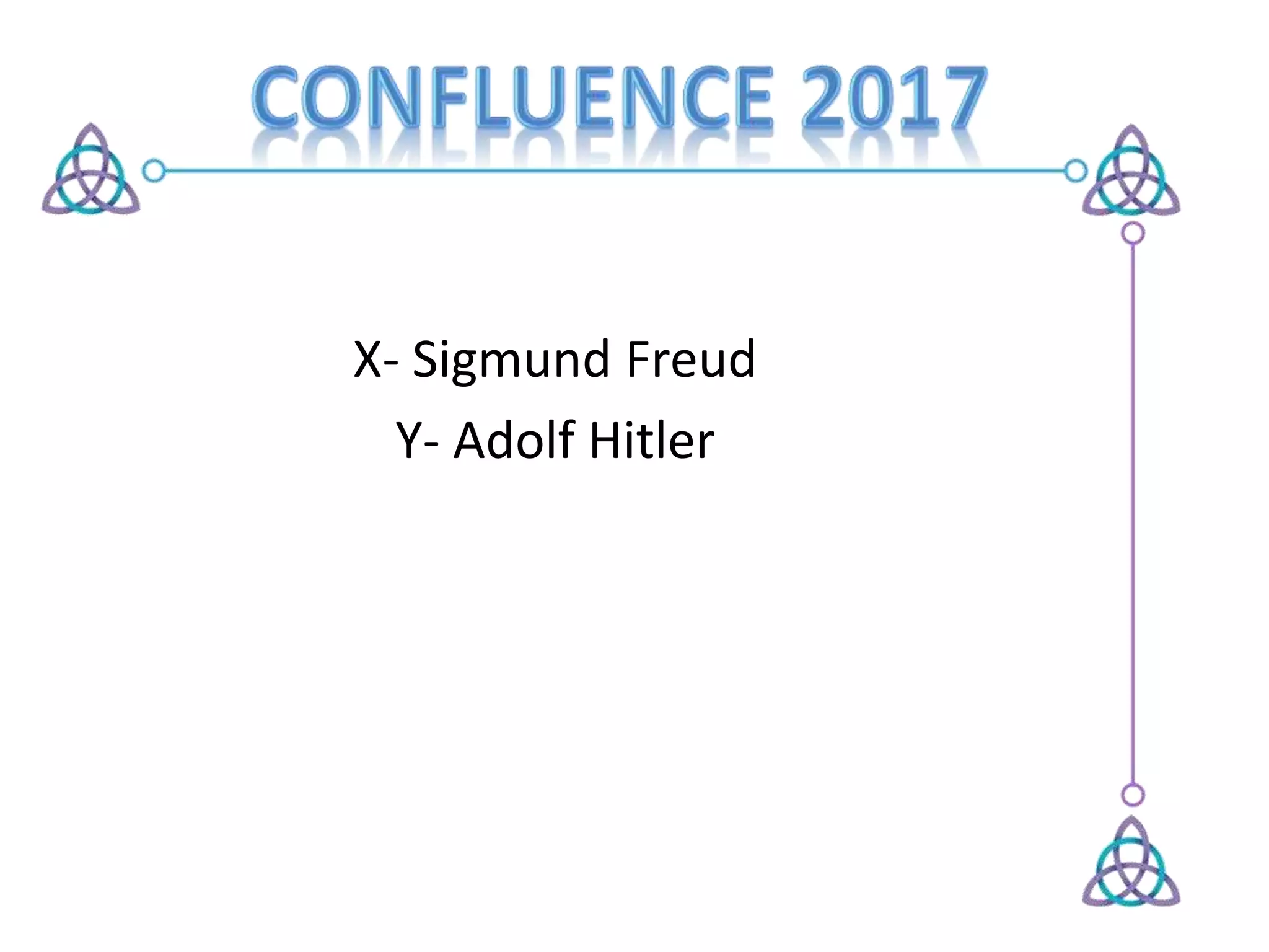 X- Sigmund Freud
Y- Adolf Hitler
 