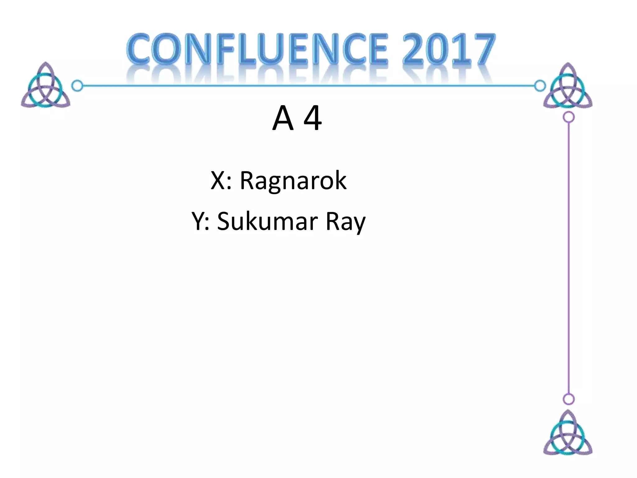 A 4
X: Ragnarok
Y: Sukumar Ray
 