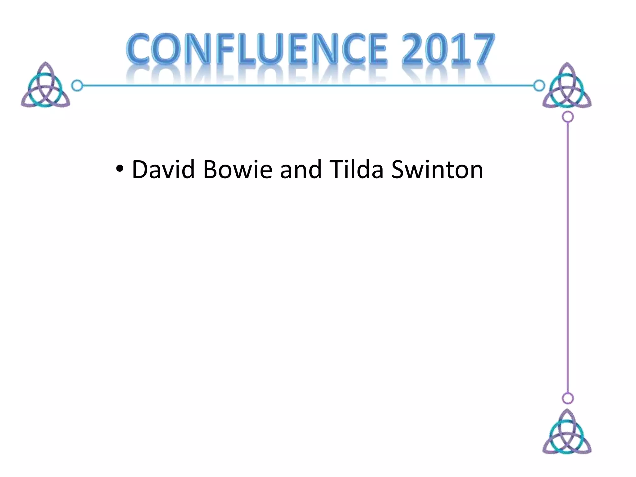 • David Bowie and Tilda Swinton
 