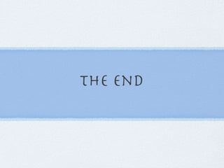 The End 