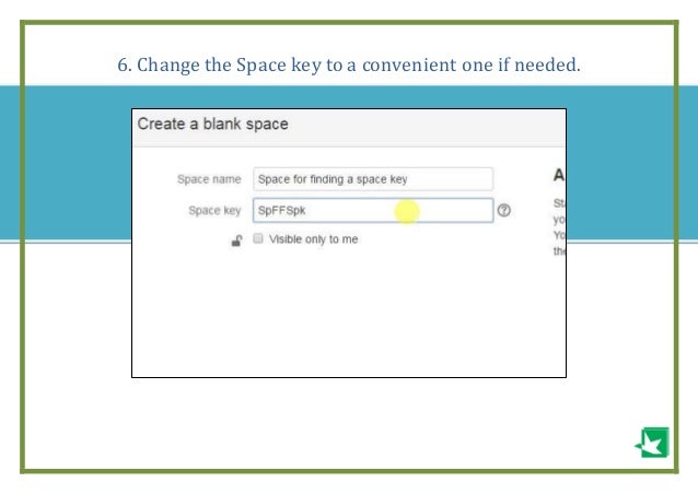 Atlassian Confluence How To Find Space Key