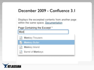 December 2009 - Conﬂuence 3.1
 