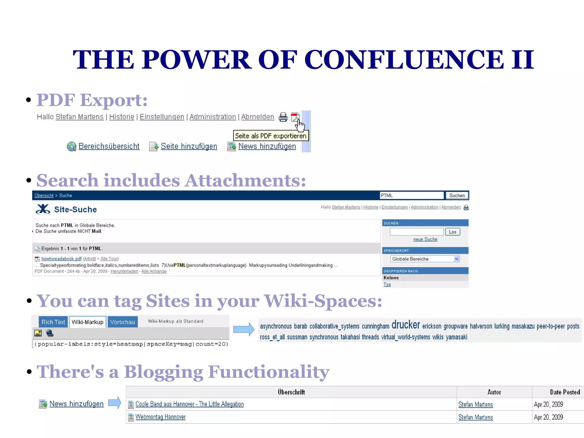 Confluence as Personal Wiki