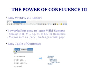 Confluence as Personal Wiki
