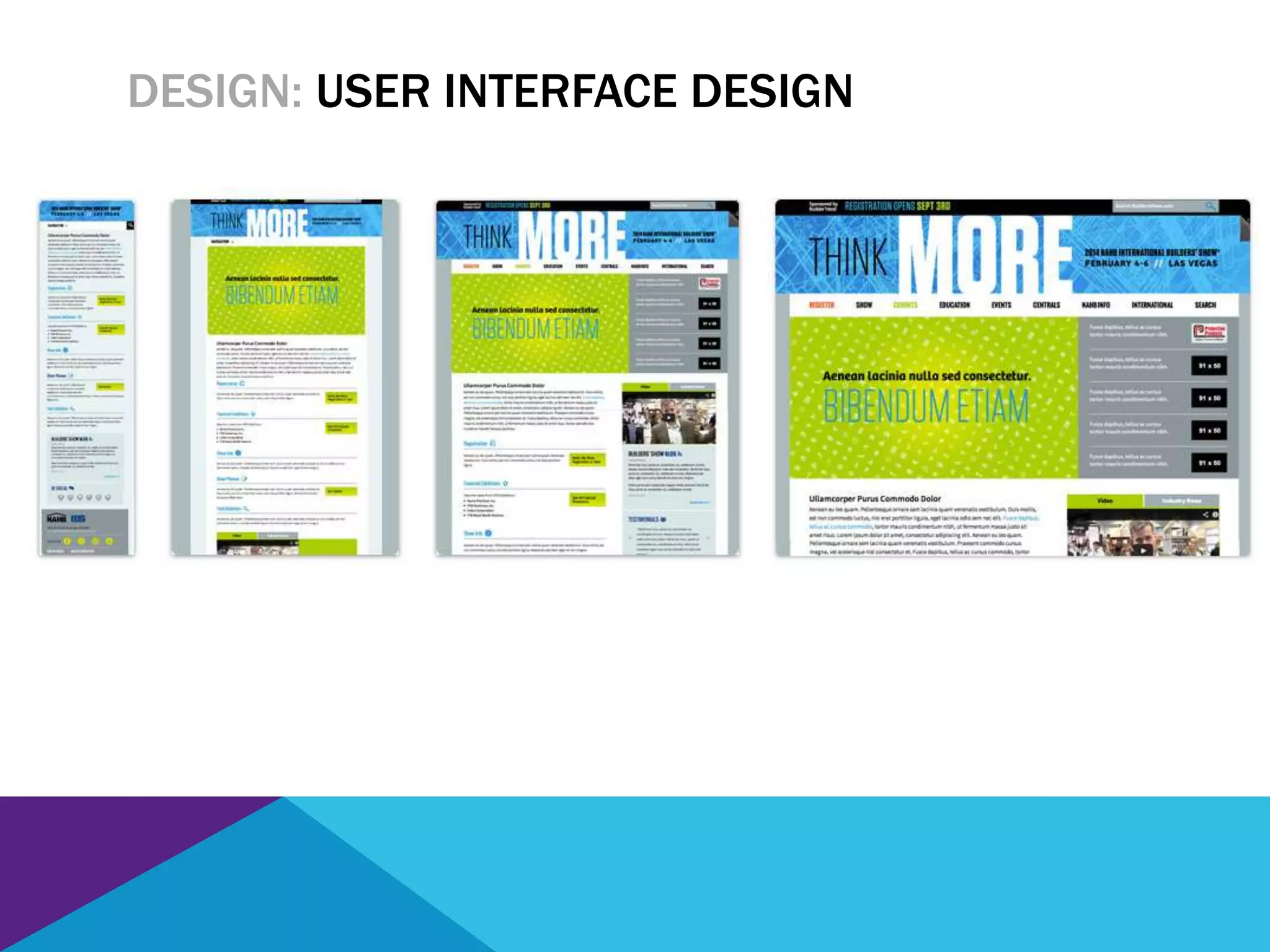 DESIGN: USER INTERFACE DESIGN
 