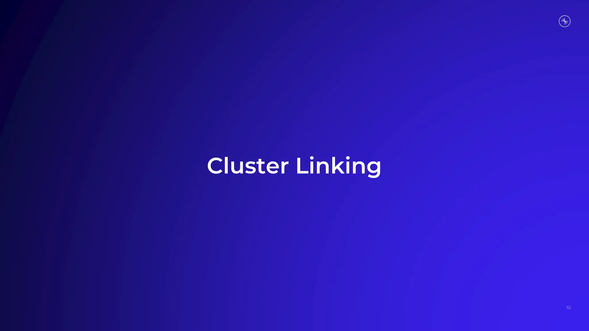 Cluster Linking
52
 