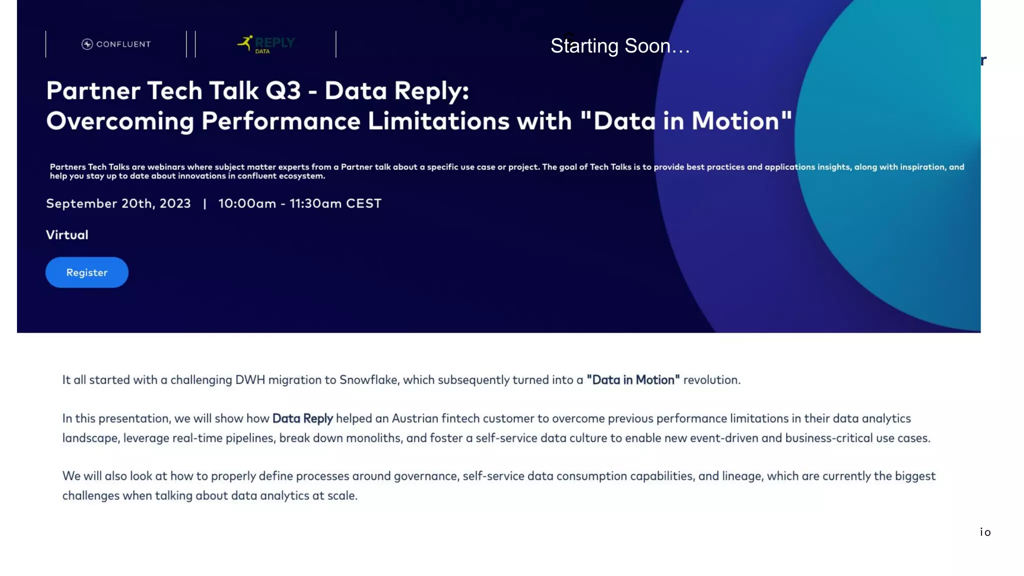 @yourtwitterhandle | developer.confluent.io
What are the best practices to debug client applications
(producers/consumers in general but also Kafka Streams
applications)?
Starting soon…
STARTING SOOOOON..
STARTING SOON…
S
Starting Soon…
 