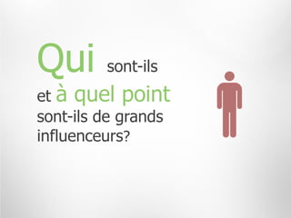 Qui      sont-ils
et à quel point
sont-ils de grands
influenceurs?
 