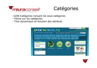 Catégoriesg
-1250 Catégories incluant les sous-catégories
Filtres sur les catégories- Filtres sur les catégories
- Titre dynamique en fonction des attributs
 