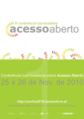 aberto
1ª conferência luso-brasileira
ibict
 