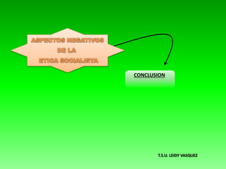 CONCLUSION
T.S.U. LEIDY VASQUEZ
 