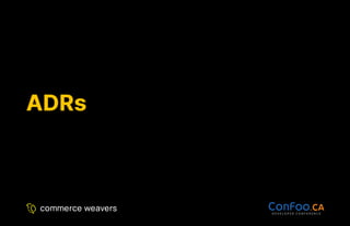 ADRs
ADRs
 