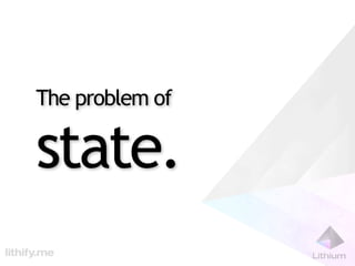 The problem of

state.
 