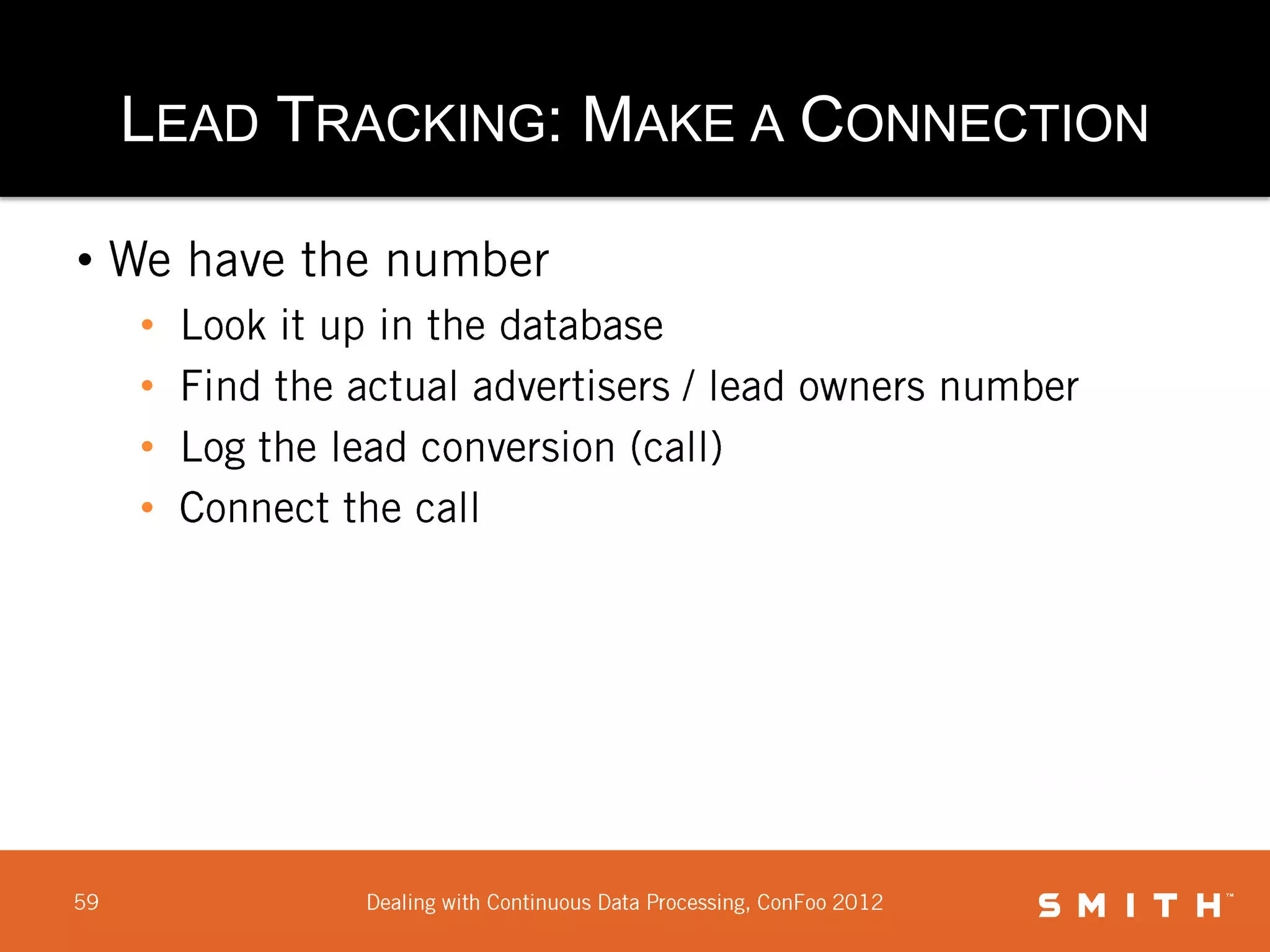 LEAD TRACKING: MAKE A CONNECTION

•
    •
    •
    •
    •
 
