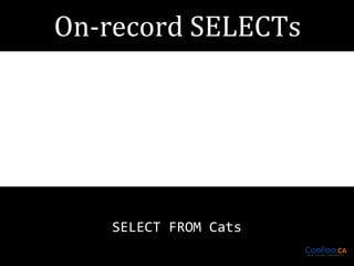 SELECT FROM Cats

 