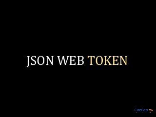 JSON WEB TOKEN

 