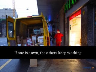 If one is down, the others keep working

 