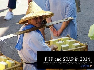 PHP and SOAP in 2014
http://www.whitewashing.de/2014/01/31/soap_and_php_in_2014.html

 