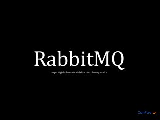 RabbitMQ
https://github.com/videlalvaro/rabbitmqbundle

 