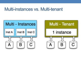 Multi-instances vs. Multi-tenant
 