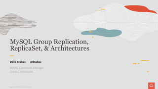 Confoo 202 - MySQL Group Replication and ReplicaSet | PPT