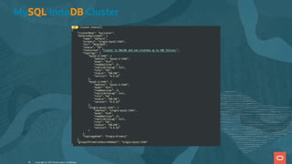 MySQL InnoDB Cluster
Copyright @ 2022 Oracle and/or its affiliates.
44
 