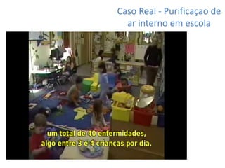Caso Real - Purificaçao de 
ar interno em escola 
 