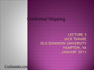 Conformal mapping | PPT