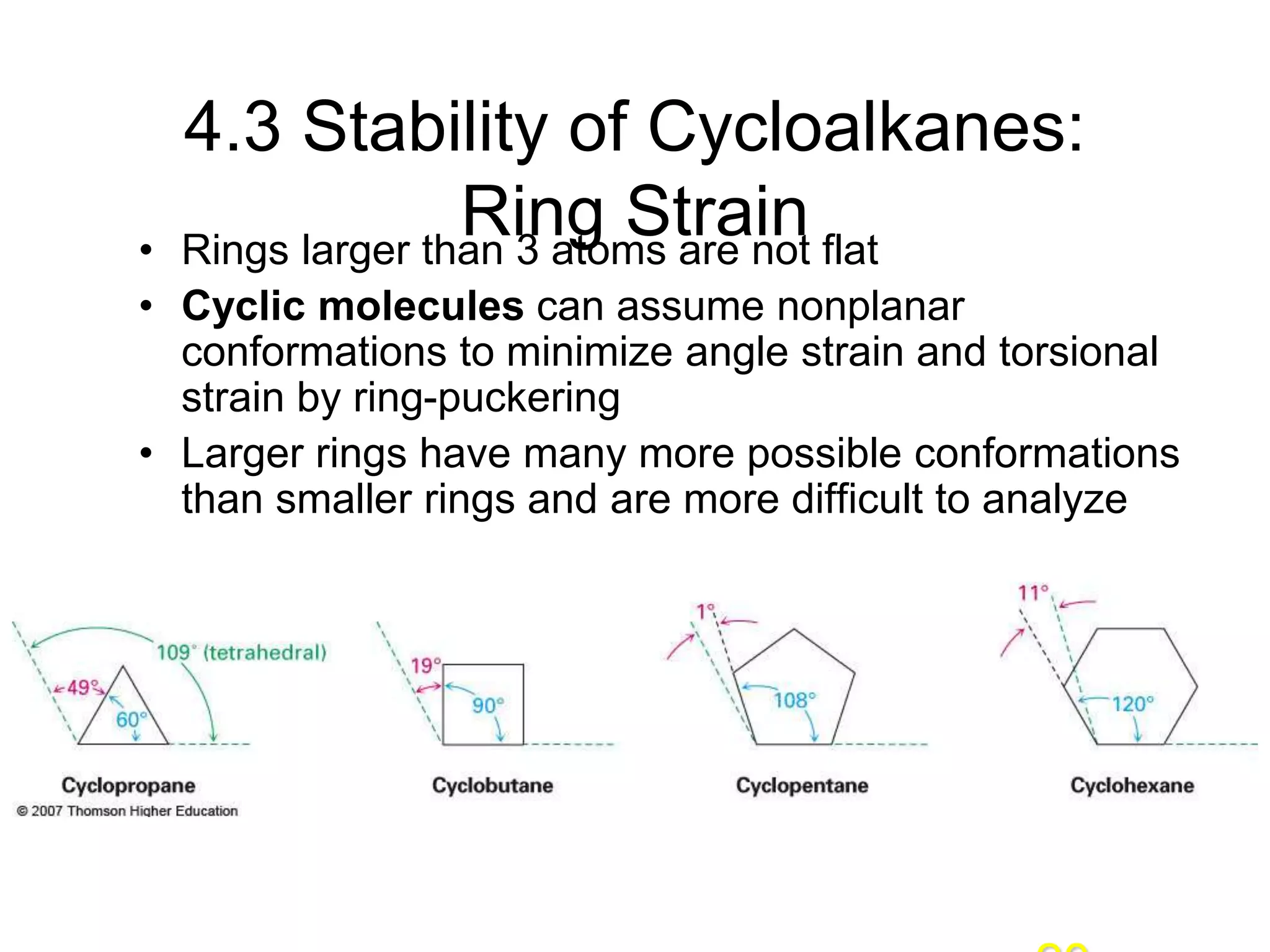 Stereochemistry of Alkanes and Cycloalkanes | PPT