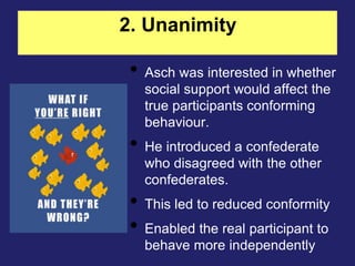 Conformity asch line experiments | PPTX