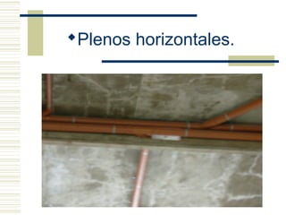 Plenos horizontales.
 