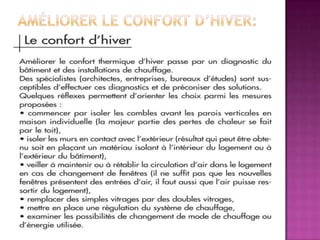 Confort thermique 02