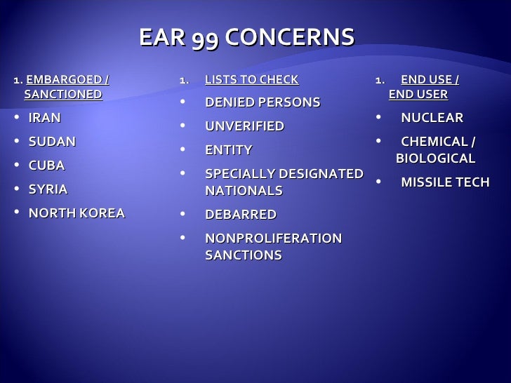 Export Compliance ITAR 2 of 3