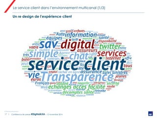 AXA France accélère sa mutation digitale (conférence de presse 12/11/14) Slide 17